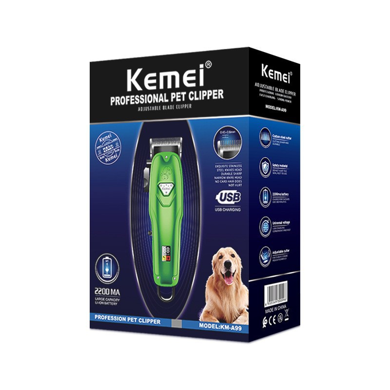 Kemei Kemei Pet Electric Push KM-A99 большая способность PET Физический фистинг LEDAR LCD LCD Номер