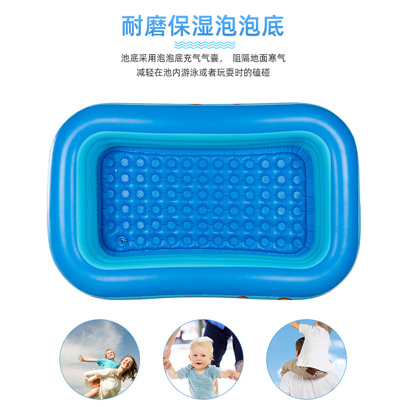 Cross border PVC children's inflatable swimming pool, household outdoor large household pool, thickened plastic ocean ball swimming pool