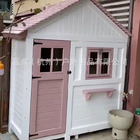 Customized wooden house anti-corrosion wooden cabin solid wood cabin courtyard kindergarten outdoor homestay house decoration for children