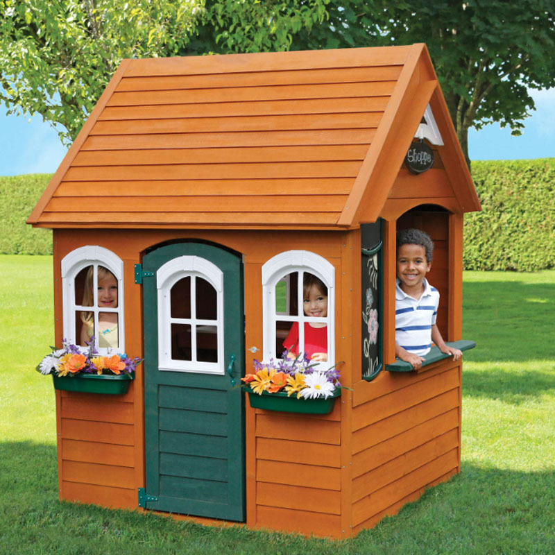 Factory direct sales wooden house, children's outdoor game house, small wooden house, tree house, rain and sun protection, amusement park, children's game room