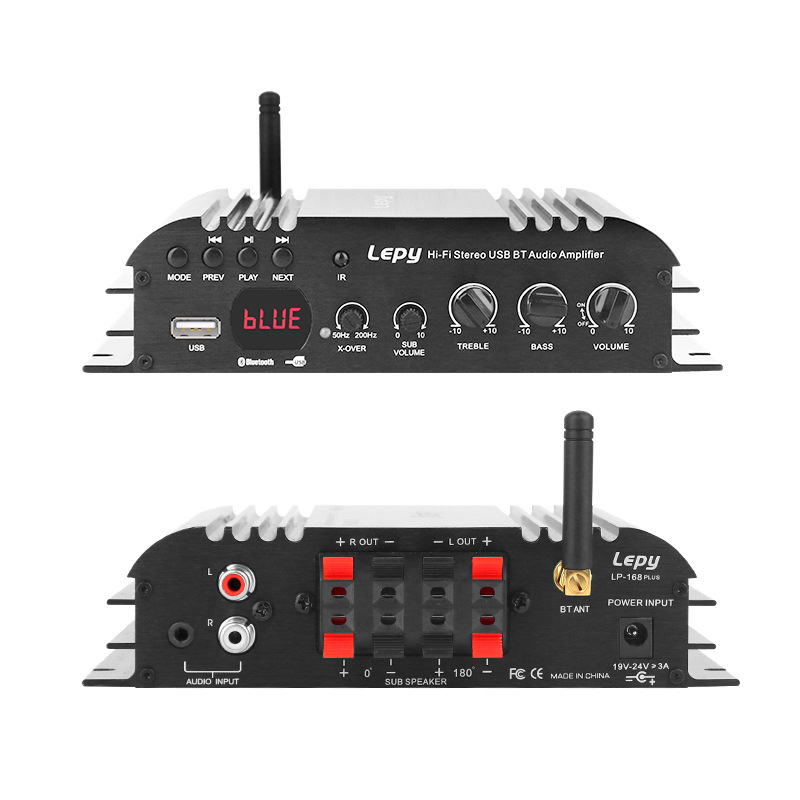 Усилитель мощности HiFi LEPY LP-168PLUS 2.1 канал Bluetooth USB