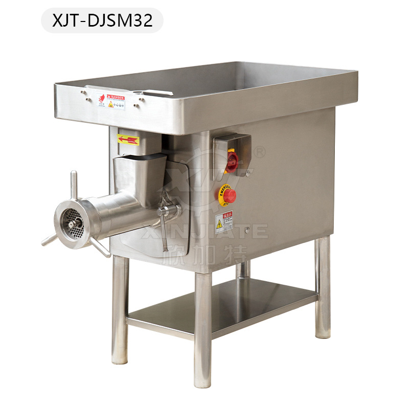 Large capacity electric meat grinder, industrial fully automatic large-scale frozen meat grinder, high-power meat filling grinder