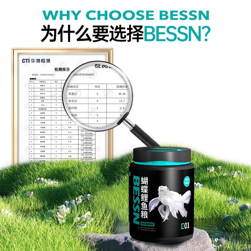 Beson Bessn Butterfly Carp Feed Fie Food Food Маленькие частицы декоративные рыб