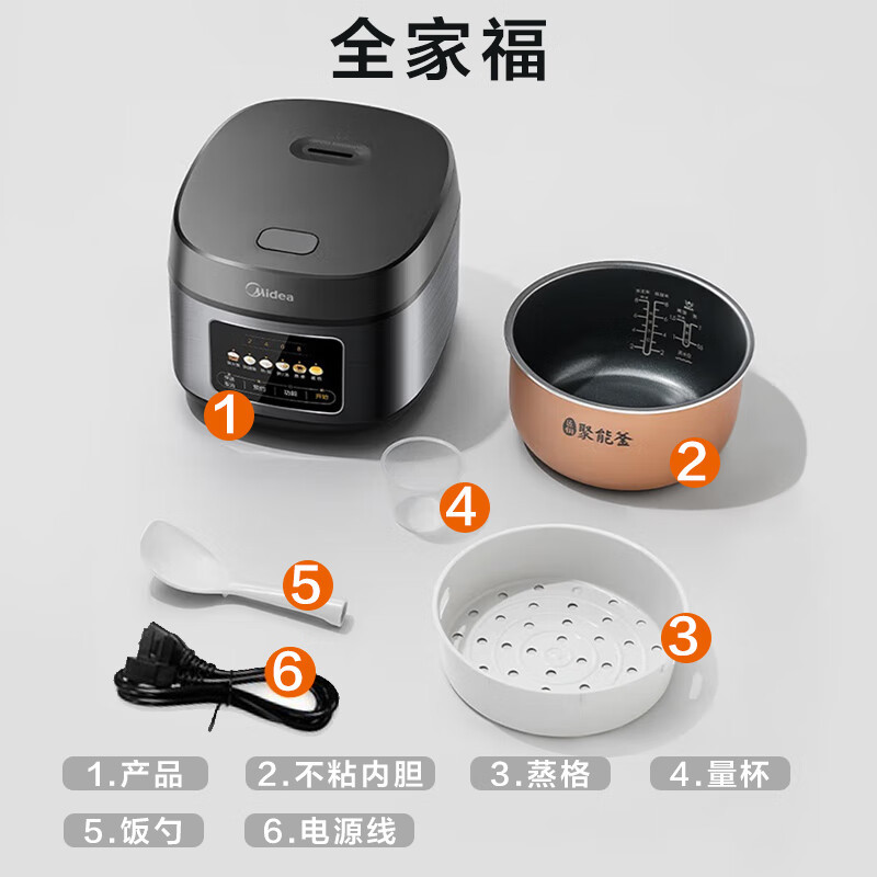 Мультиварка-рисоварка Midea MB-RE429 с интеллектуальным режимом (4л)