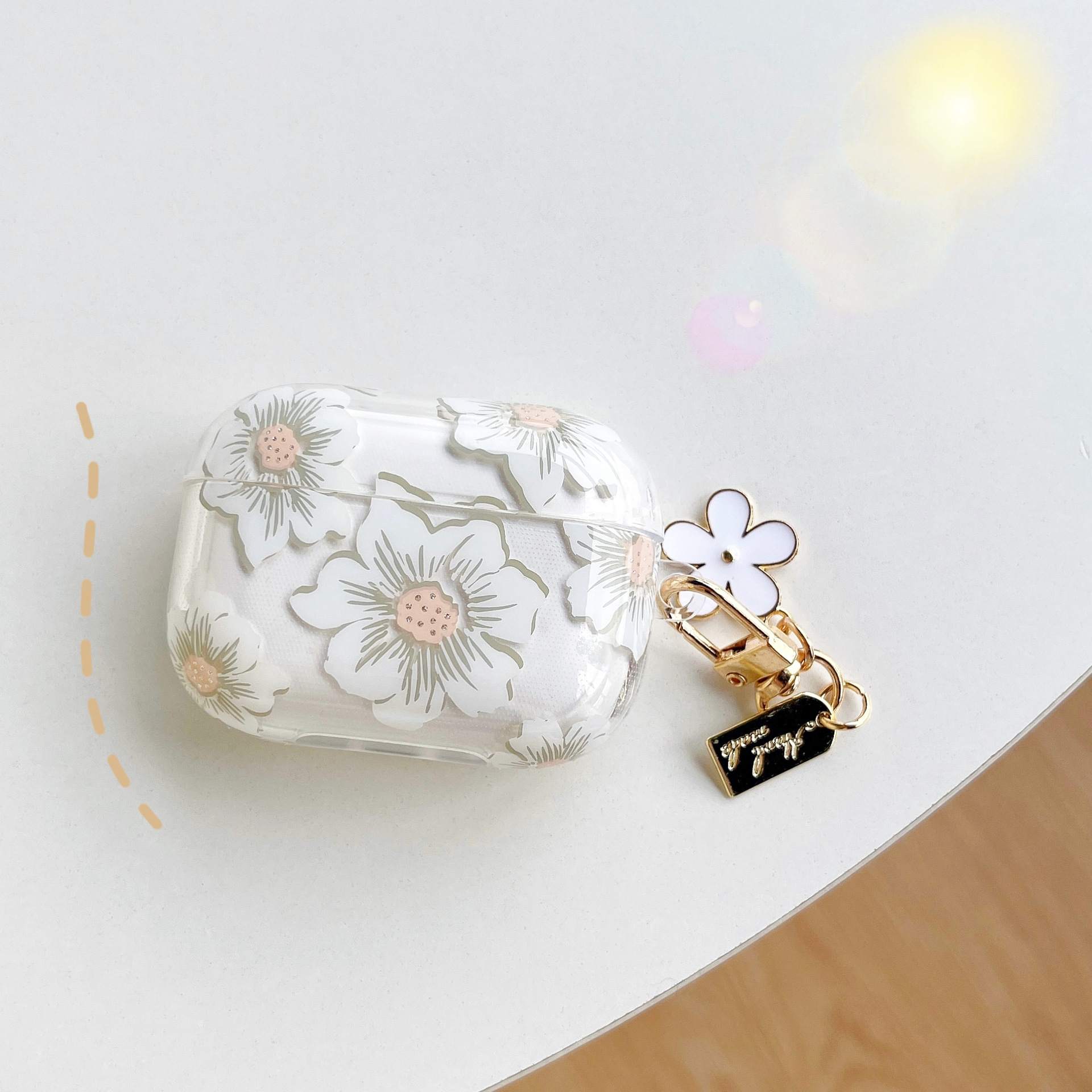 外贸爆款高透闪粉适用airpods 4 case苹果3蓝牙耳机保护套pro2软