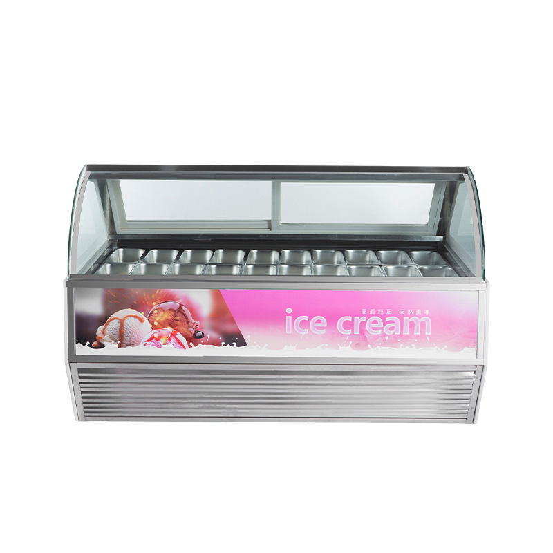 Ice cream freezer display cabinet, ice cream freezer, quick freezing cabinet, refrigerated desserts, fresh-keeping popsicles, ice cream bars, refrigeration equipment