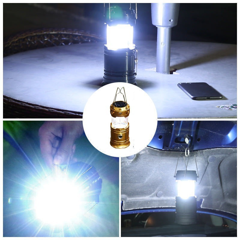 Hot selling solar powered horse light, outdoor ultra long endurance rechargeable work light, household handheld light, stretchable tent light