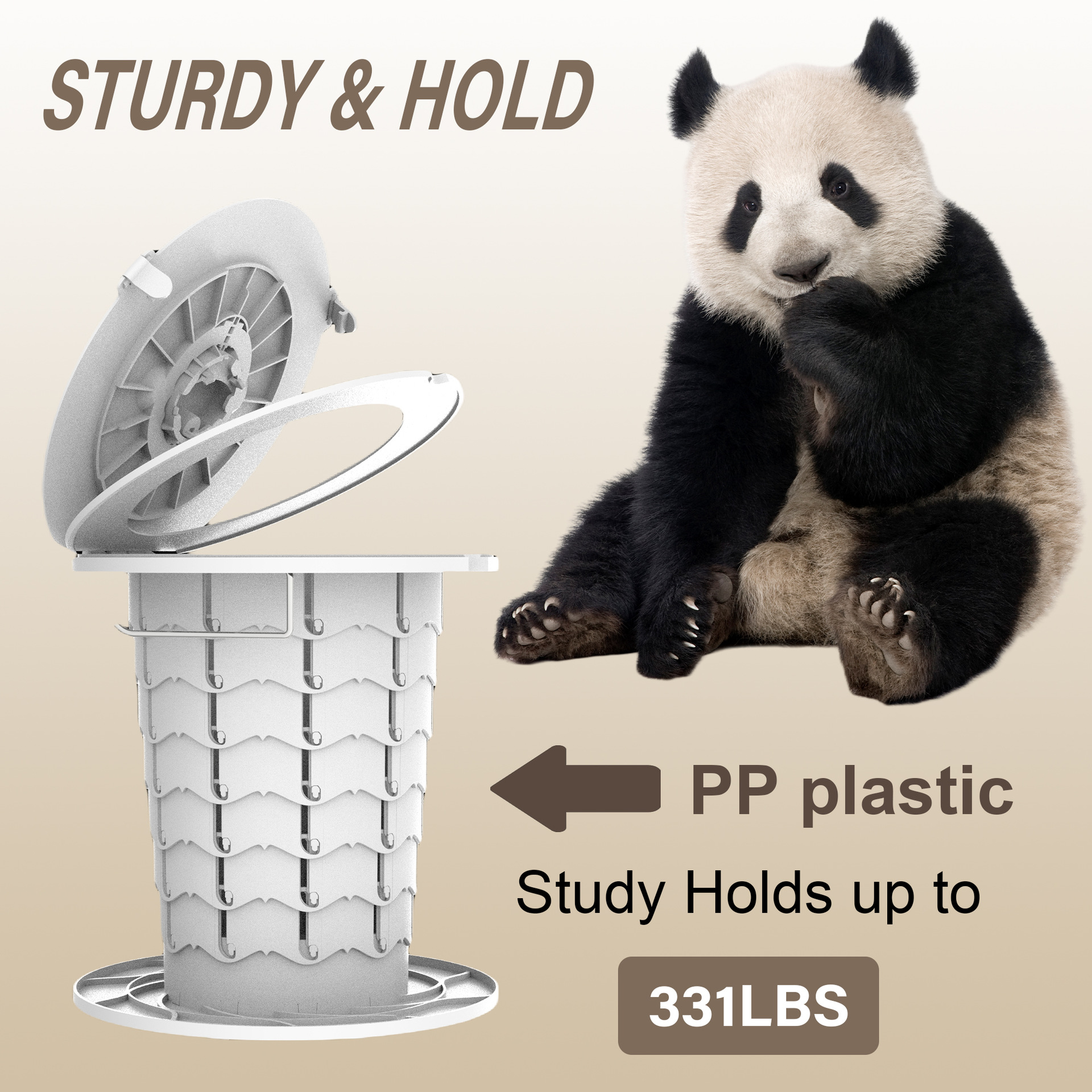 Portable 10th generation folding toilet, car mounted camping emergency toilet, garbage bin, adjustable stool, wholesale