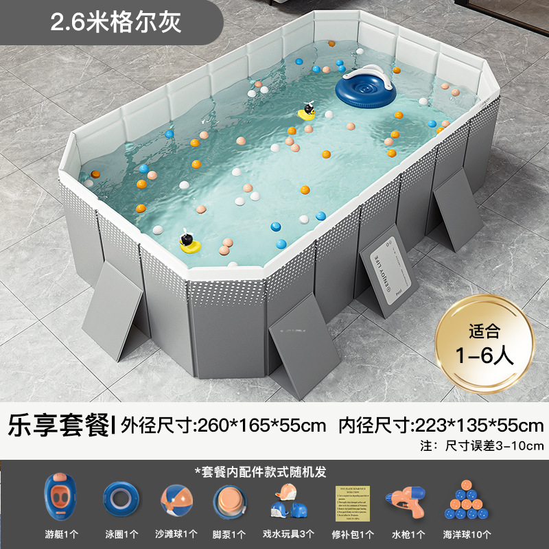 Cross border swimming pool, thickened wear-resistant inflatable swimming pool, outdoor non foldable play pool, children's home pool, beach