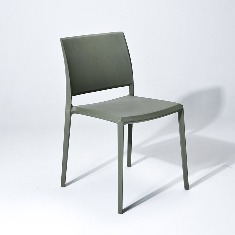 Nordic minimalist chairs can be stacked for home use, living rooms, hotels, kitchens, canteens, plastic backrests, dining chairs, and chairs