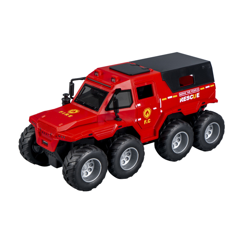 Boy toy 3-6 years old, car simulation, inertia armor, eight wheeled off-road vehicle, door can be opened, children's toy car
