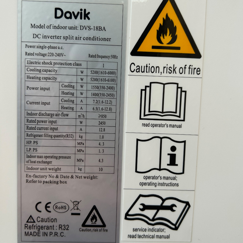 Инверторный кондиционер Davik 2 л.с. (18000 BTU) тепло-холод