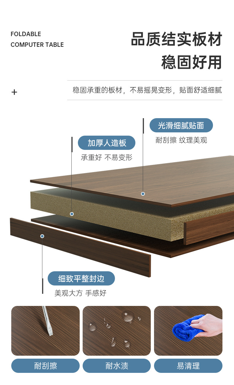 Office desk, desktop, home, simple computer, desk and chair combination, office, single person, simple writing desk, large desk, desk