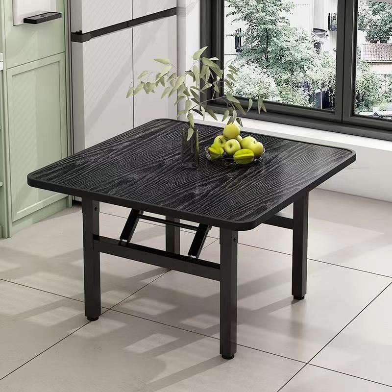 Square folding dining table, square small table, kitchen, household dining table, simple folding table, rental house, cross-border