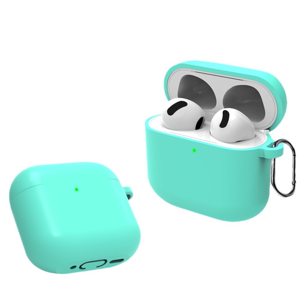 适用新款苹果airpods 4保护套2024年款蓝牙耳机套硅胶纯色连体套
