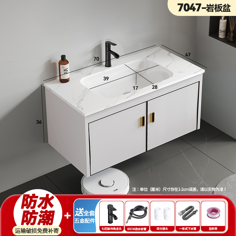 Bathroom cabinet, ceramic integrated basin, mirror cabinet, washbasin, wash basin, one-piece dropshipping storage cabinet, washbasin