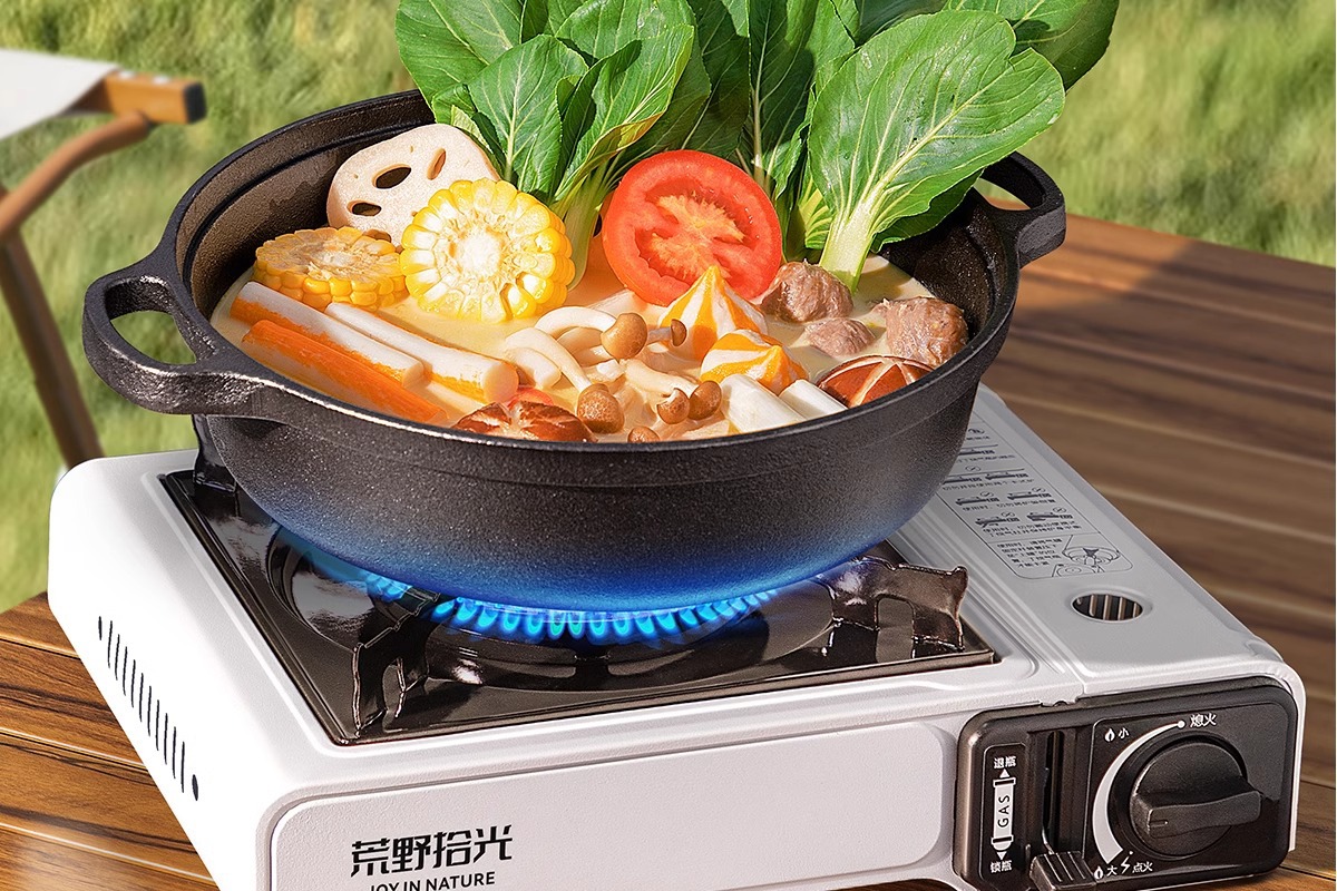 Card stove, outdoor, batch camping stove, cooking utensils, portable hot pot, card magnetic gas stove, gas stove, gas stove