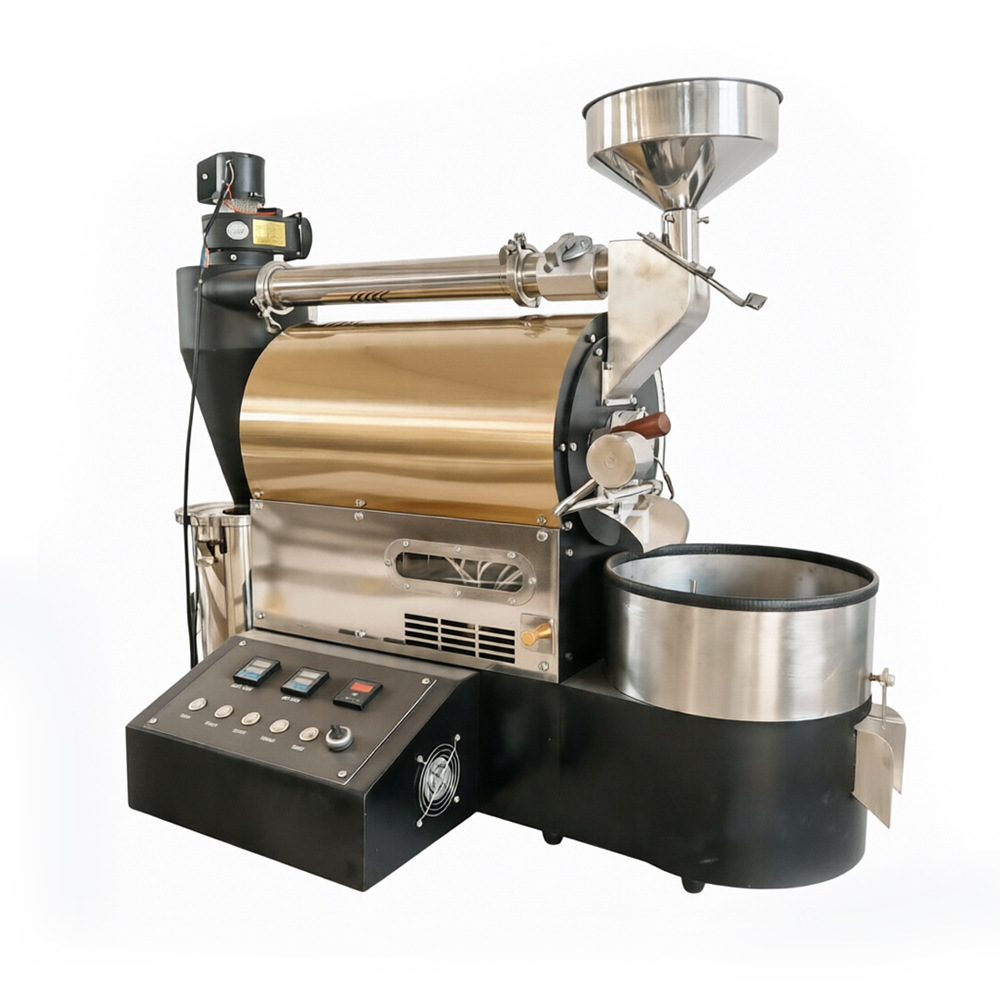 Commercial coffee bean roasting machine, fully automatic, large capacity, cross-border hot selling factory coffee bean roasting machine