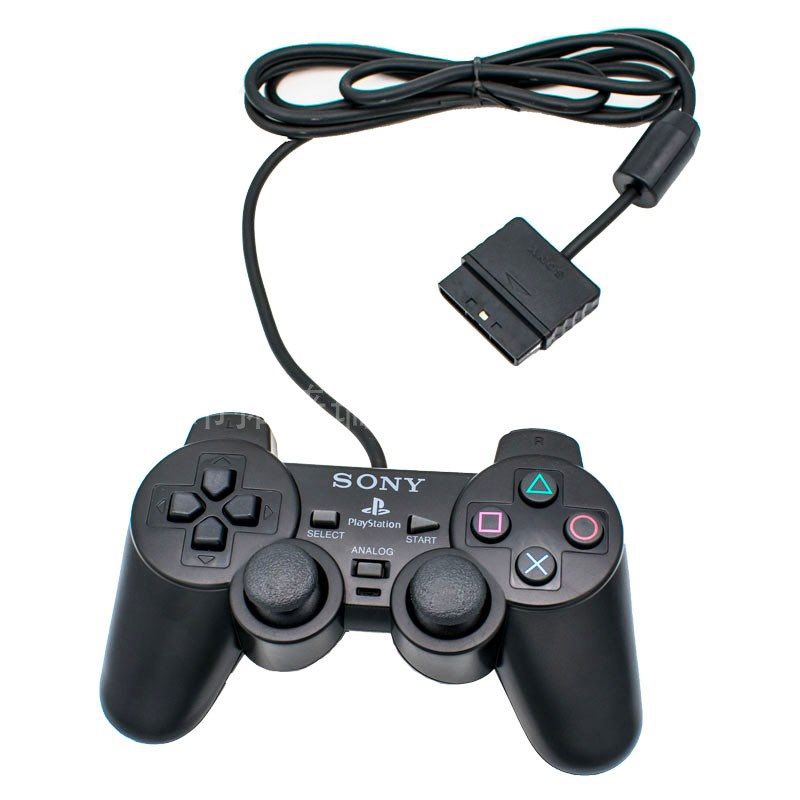 PS2 wired game controller PS2 game controller PS2 vibration controller with label or