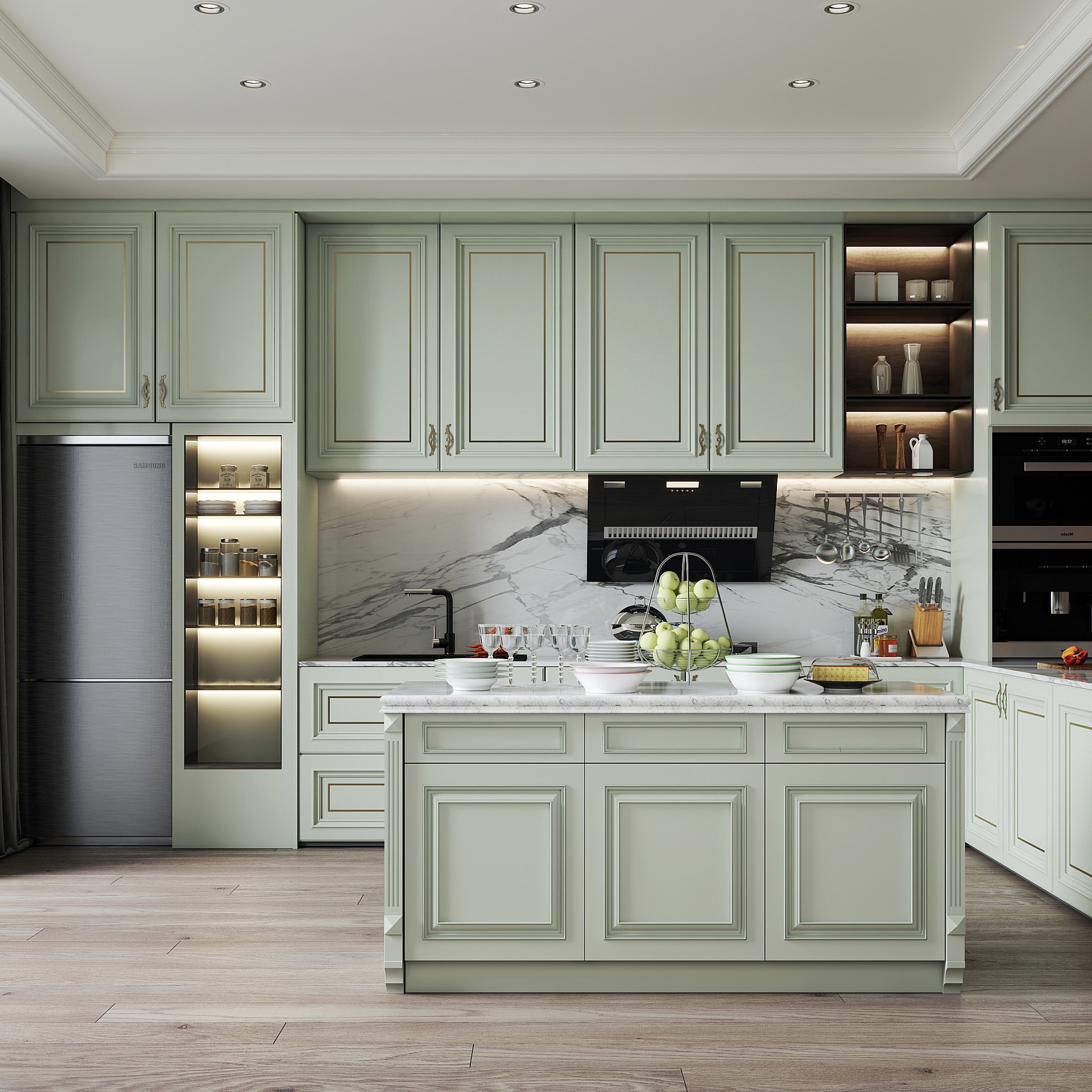 Factory direct sales cabinets, kitchen furniture sets, quartz stone solid wood cabinets, household and commercial rental rooms, overall cabinets