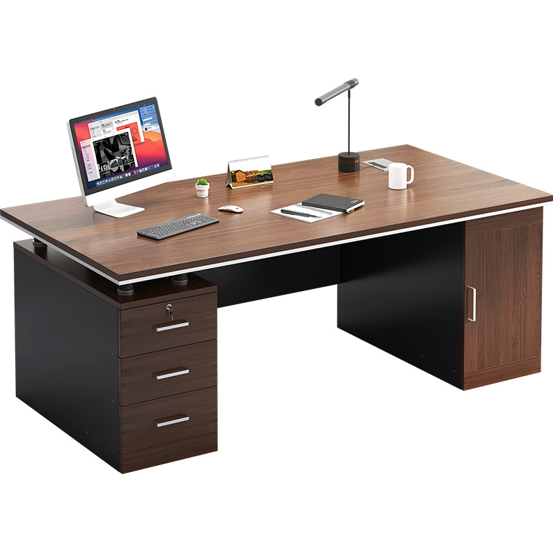 Office desk, desktop, home, simple computer, desk and chair combination, office, single person, simple writing desk, large desk, desk