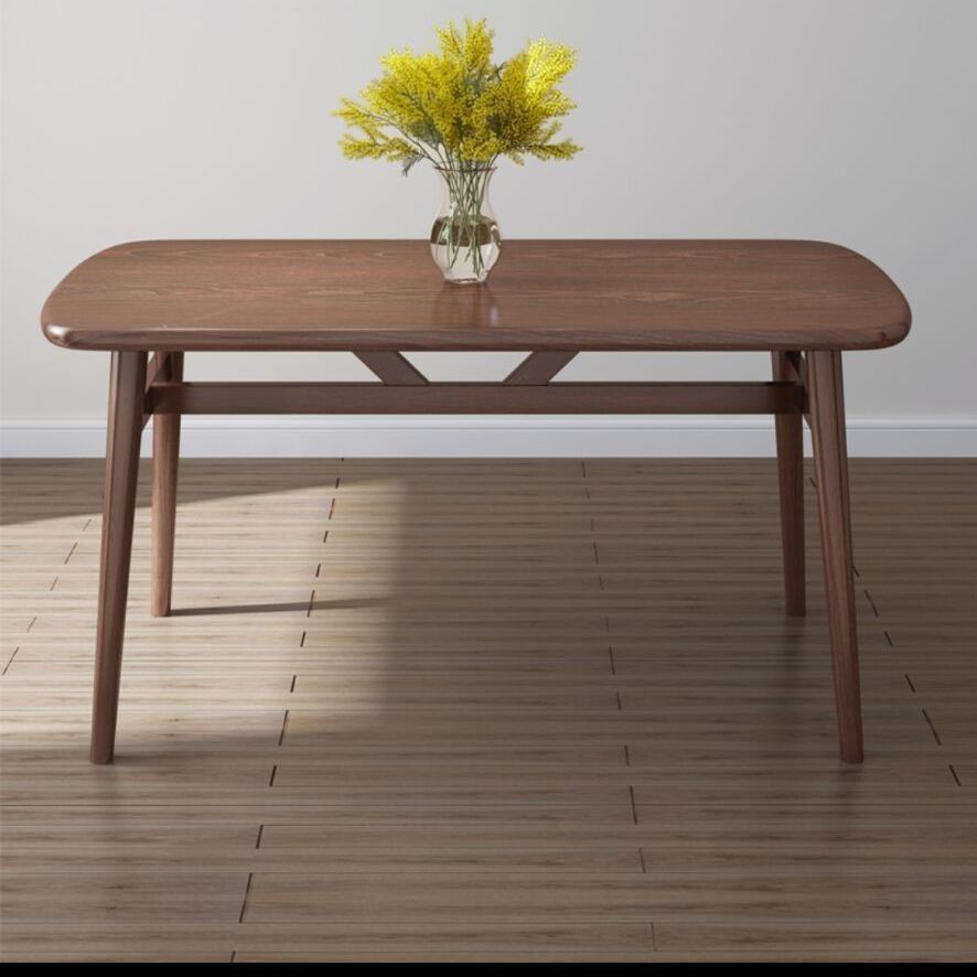 Nordic dining table and chair combination, modern and simple small apartment, 4-person 6-person dining, economical household rectangular table and chair