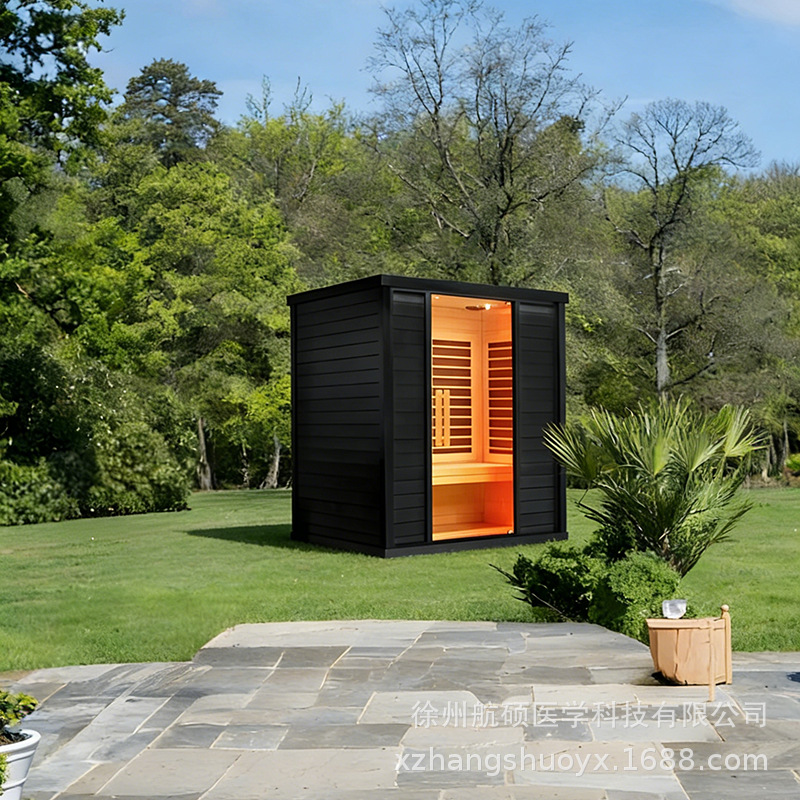 Home use far-infrared holographic energy health cabin, mobile light wave spectrum, sweat steaming room, sauna, sweat steaming box