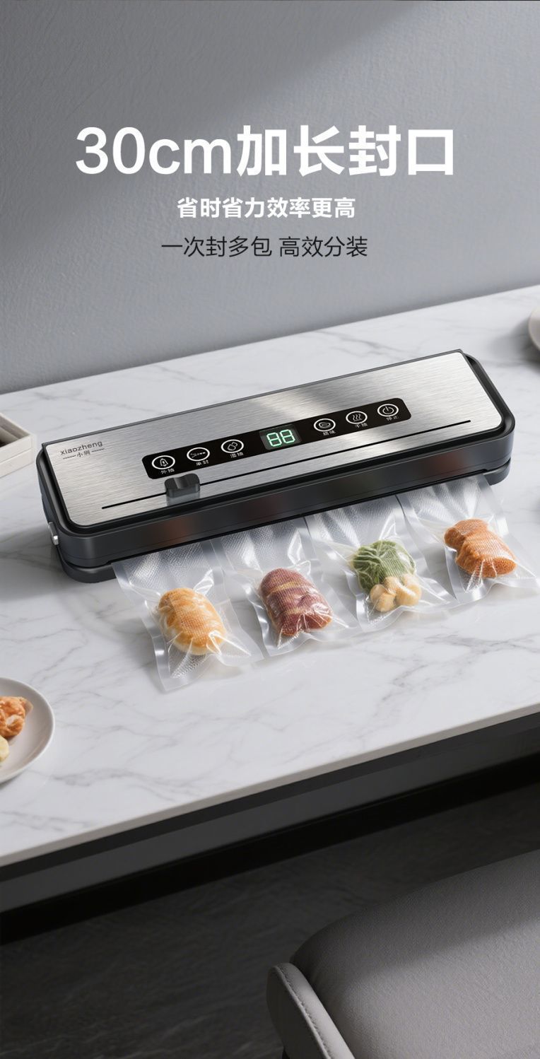 Imported stainless steel sterilization fully automatic vacuum sealing machine from Japan for freshness preservation, household food packaging sealing and plastic sealing machine