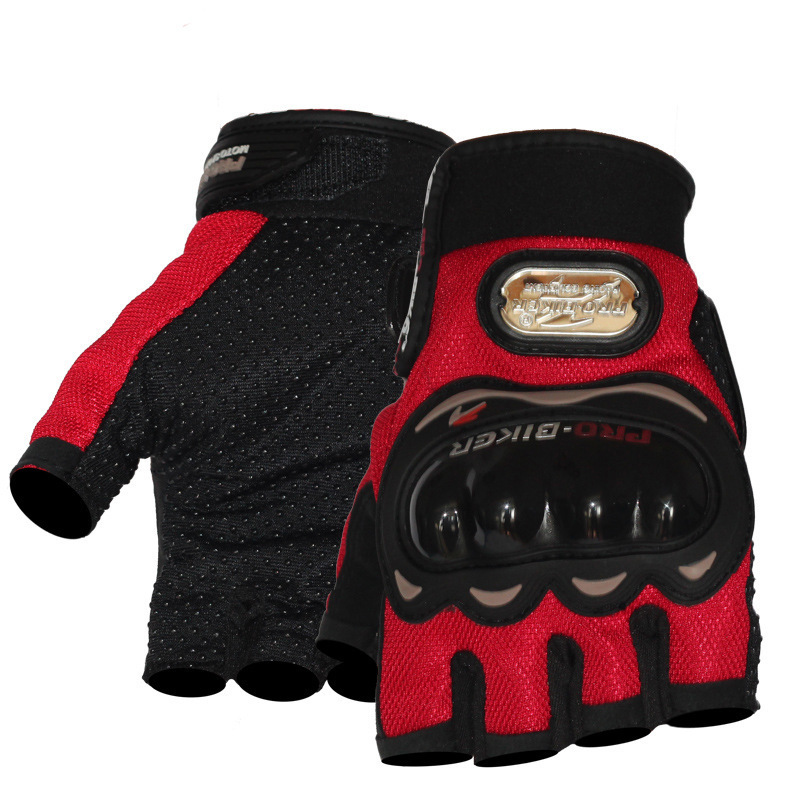 PRO-BIKER Anti slip Protective Half finger Gloves Outdoor Racing Off road Motorcycle Summer Riding Mountain Bike