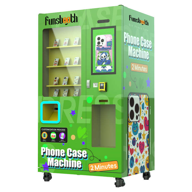 Full automatic mobile phone case printing vending machine supports self-service printing of Alipay WeChat card swiping cash mobile phone case