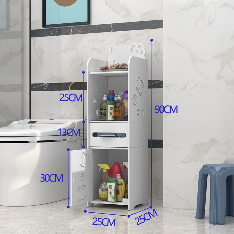 Bathroom side cabinet, bathroom standing cabinet, floor standing bathroom shelf, toilet side cabinet, narrow cabinet, toilet storage cabinet