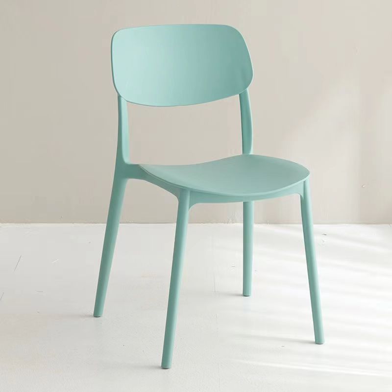 Thickened plastic chair backrest, office chair, minimalist Nordic noodle shop, conference home, large gear shift, restaurant dining table chair