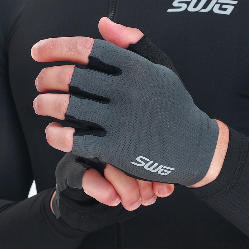 SWG Mingsheng Spring and Summer Highway Mountain Bike Riding Shock Absorbent Breathable Gloves Starry Sky Half Finger Gloves