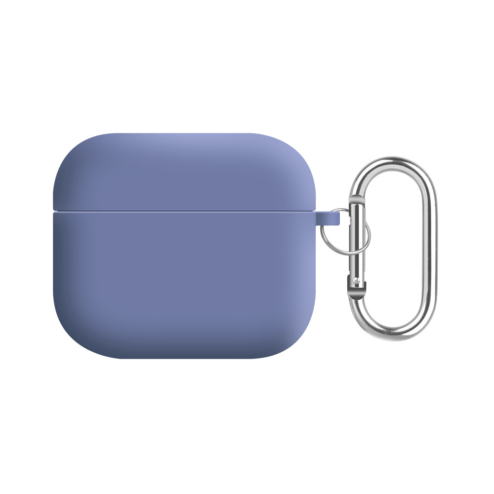 Solid color liquid silicone suitable for AirPods 4th generation protective case, 2nd generation 3rd generation Pro3 Apple Bluetooth earphone soft shell