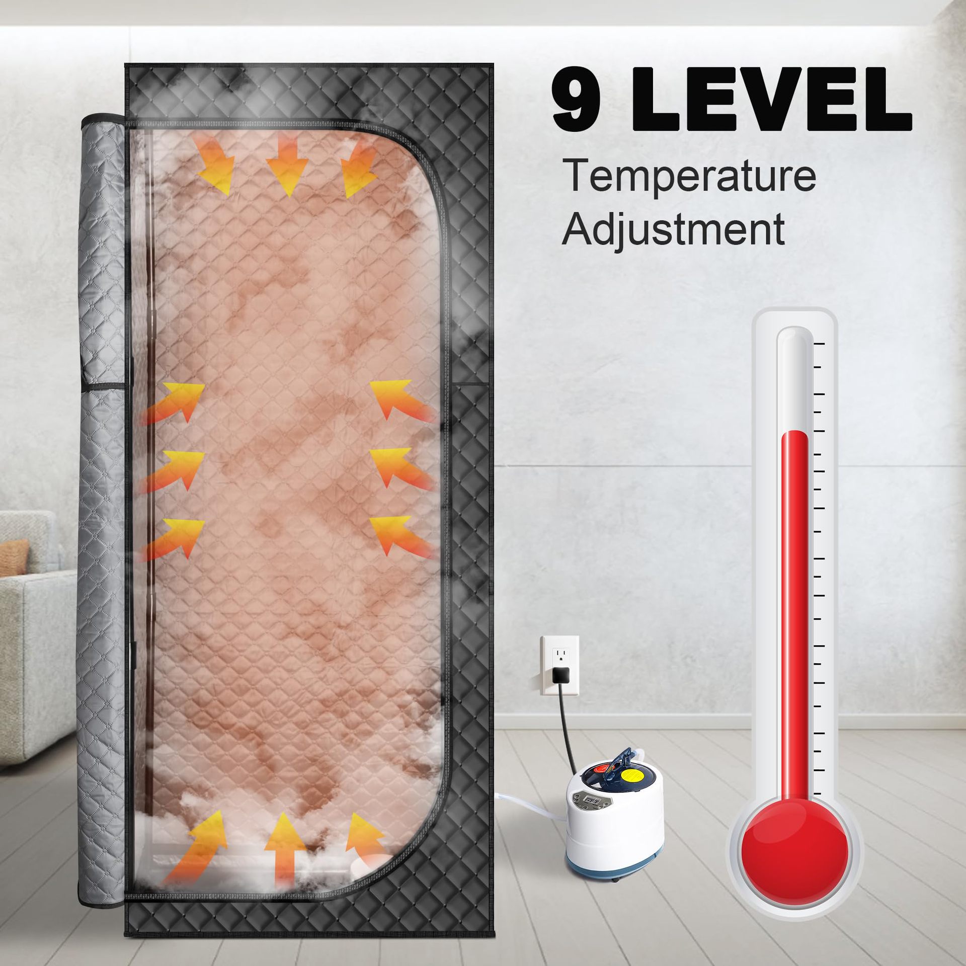 Amazon North American Hot Sweat Steamer Box Cross border Home Full Body Sauna Box Folding Portable Sweat Steaming Room