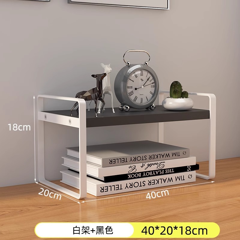 Desktop storage rack, multi-layer desk storage rack, office desk, layered rack, wrought iron student dormitory desk, small bookshelf on the table