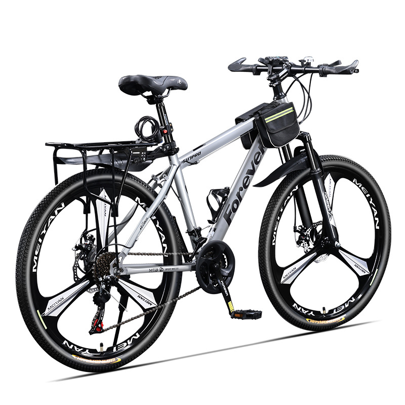 Permanent aluminum alloy oil disc bicycle, mountain bike, male variable speed, adult, adolescent, high school, shock-absorbing road bike