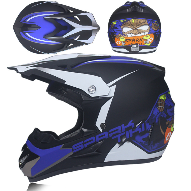 Car, motorcycle, rally off-road helmet, mountain bike, racing car, downhill full helmet, men's and women's all season summer gift three piece set