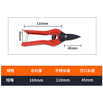 Korean Scissors Multi purpose Industrial Iron Sheet Electronic Scissors Manufacturer Wholesale Garden Spring Scissors Straight Head Pruning Scissors