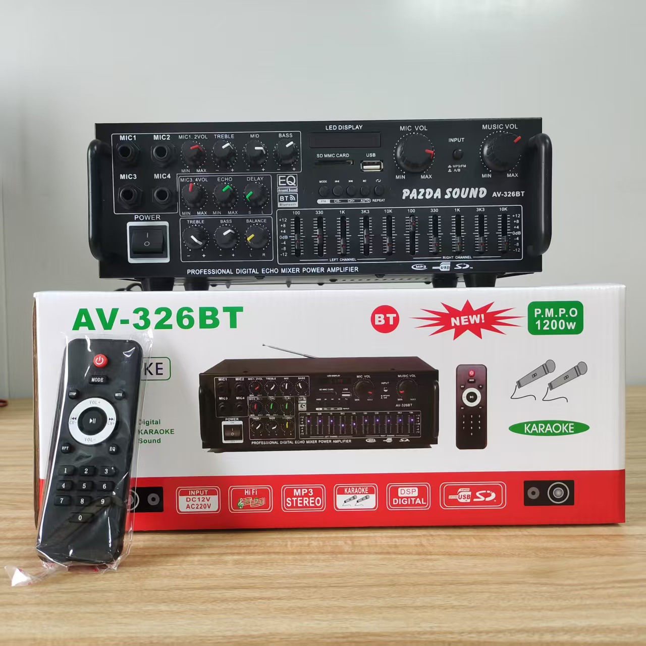 Усилитель мощности AV-326BT PAZDA SOUND с Bluetooth