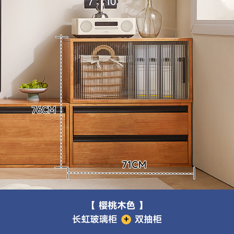 Модульный стеллаж-шкаф из массива дерева Chenjie Furniture