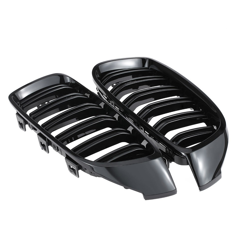 Подходит для BMW 4 Series F32F33F36M4 Модифицированный черный двойной двойной образец с двойной решеткой передней решетки решетки