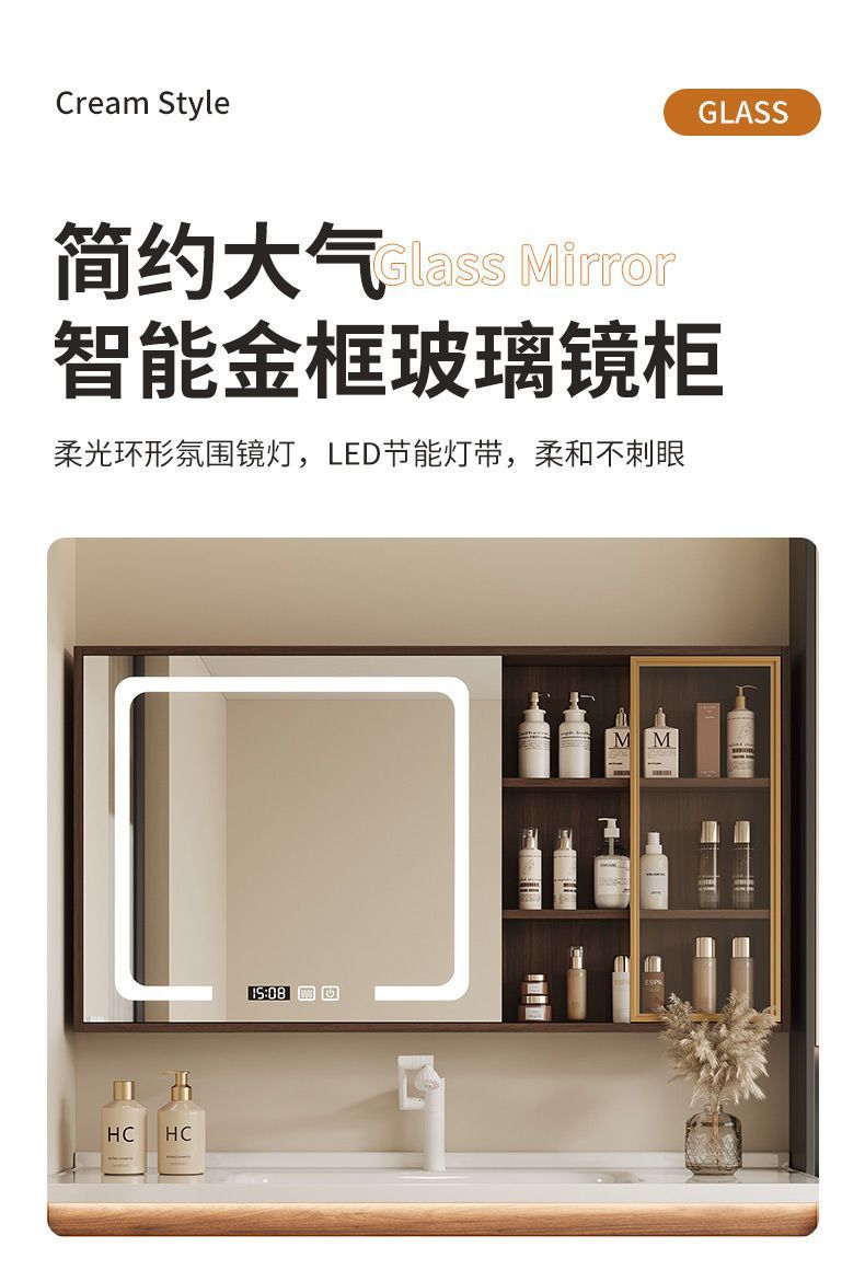 Walnut washbasin, bathroom cabinet, combination bathroom, hand washing and washing ceramic integrated washbasin, new Chinese style
