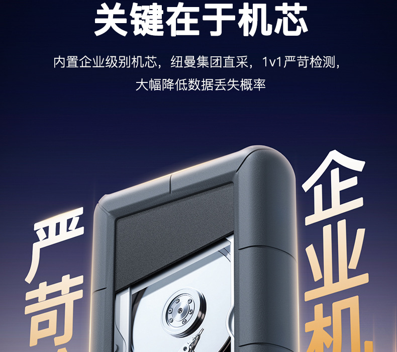 纽曼星际移动硬盘2T 3T 4T 6T 8T 18T 20T大容量 3.5英寸桌面式