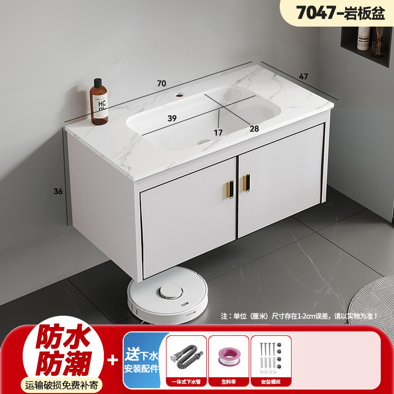 Bathroom cabinet, ceramic integrated basin, mirror cabinet, washbasin, wash basin, one-piece dropshipping storage cabinet, washbasin