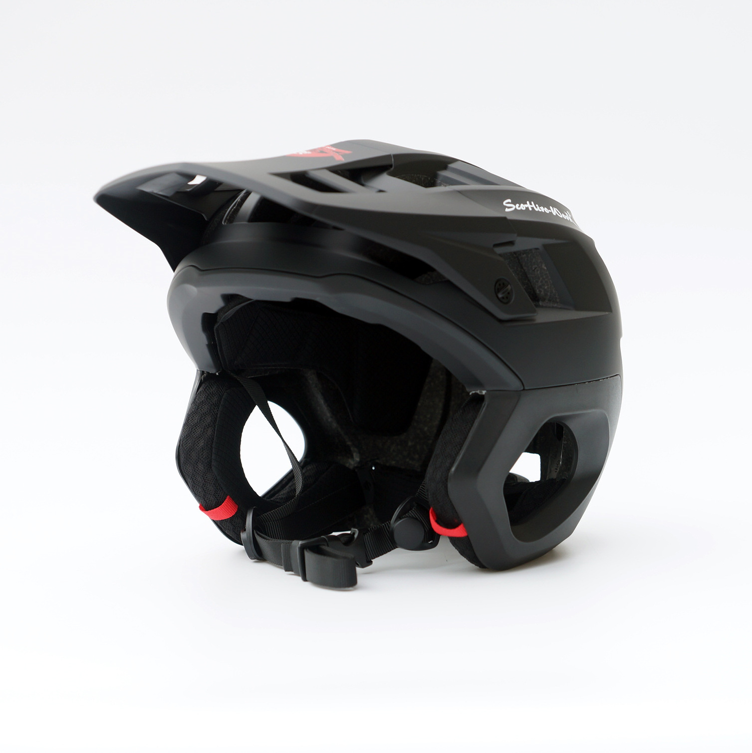 SCOHIROWORK mountain bike DH speed descent BMX ultra light AM off-road crossing off-road helmet full helmet riding helmet