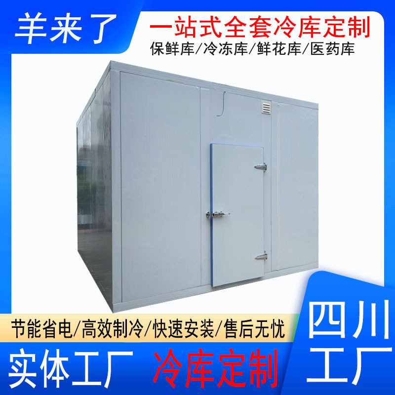 Sichuan factory complete set of cold storage equipment engineering, fruit fresh seafood freezer, fresh-keeping warehouse, freezer wholesale