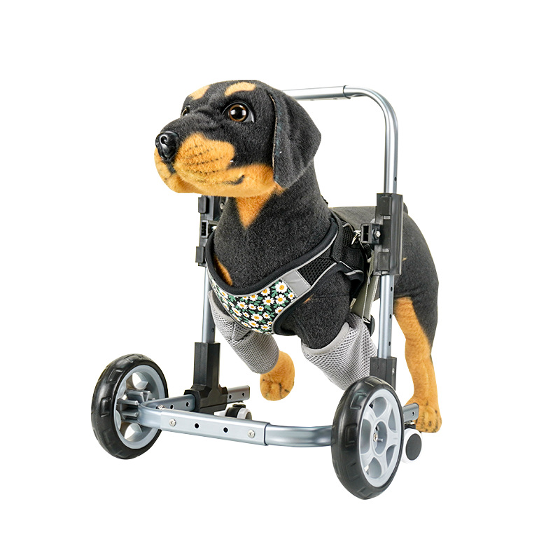 Dog Pet Front Legs Cheel Cheel Anhair Маленькая четырехколесная инвалидная коляска транспортировка легкая собака вспомогательная машина Доступная инвалидность передних ног.