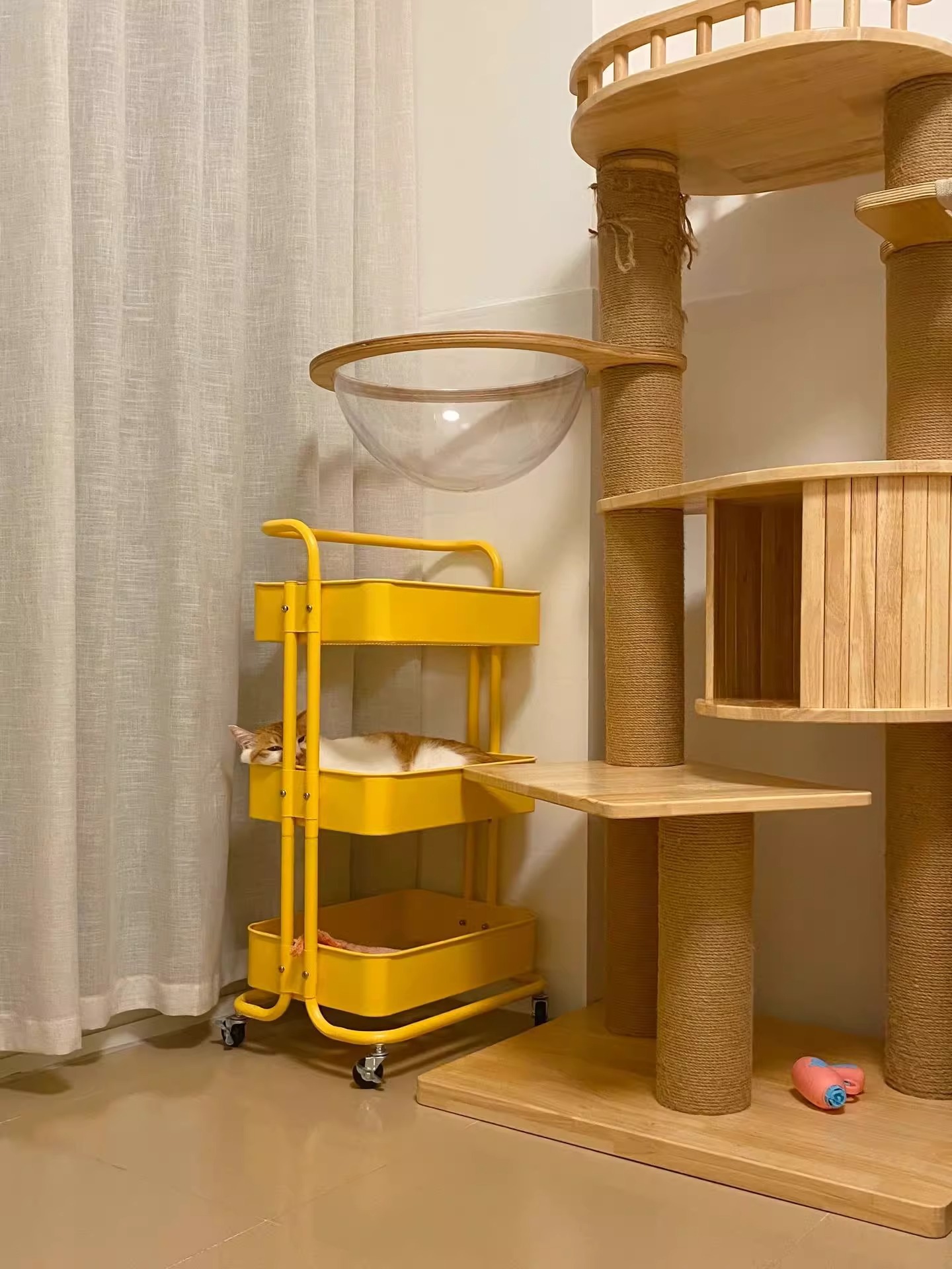 Small cart storage rack, floor standing multi-layer movable living room kitchen storage rack, dormitory snack storage cart wholesale