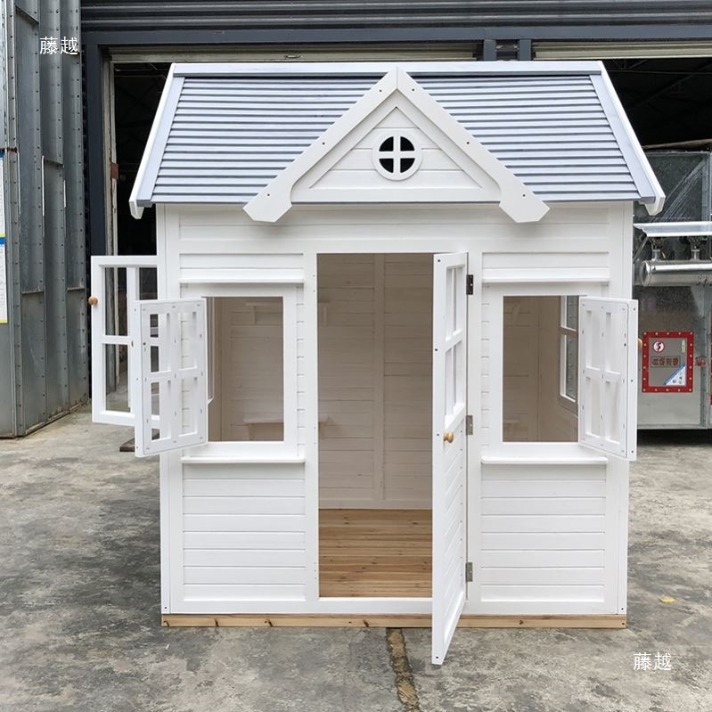 Courtyard wooden house, outdoor children's game assembly, tree house, anti-corrosion wood, mobile garden, pavilion, solid wood house as shown in the picture